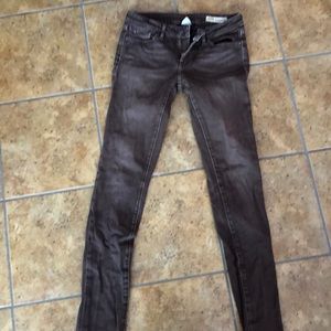 Brown faded, vintage Revolution jeans